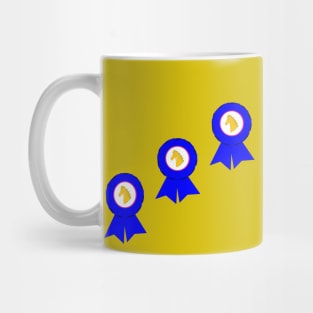 Blue Ribbons, Horse Races Mug